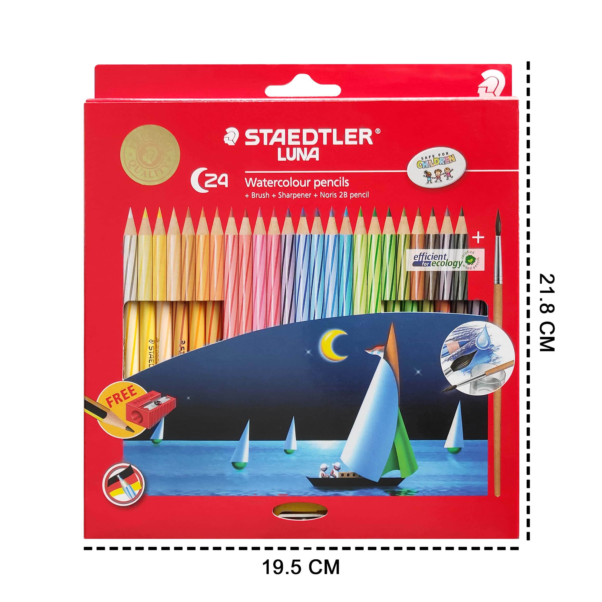 STAEDTLER LUNA 水彩色鉛筆 24色セット Amazon | Staedtler Luna Watercolor Pencils, 24ct | 色鉛筆